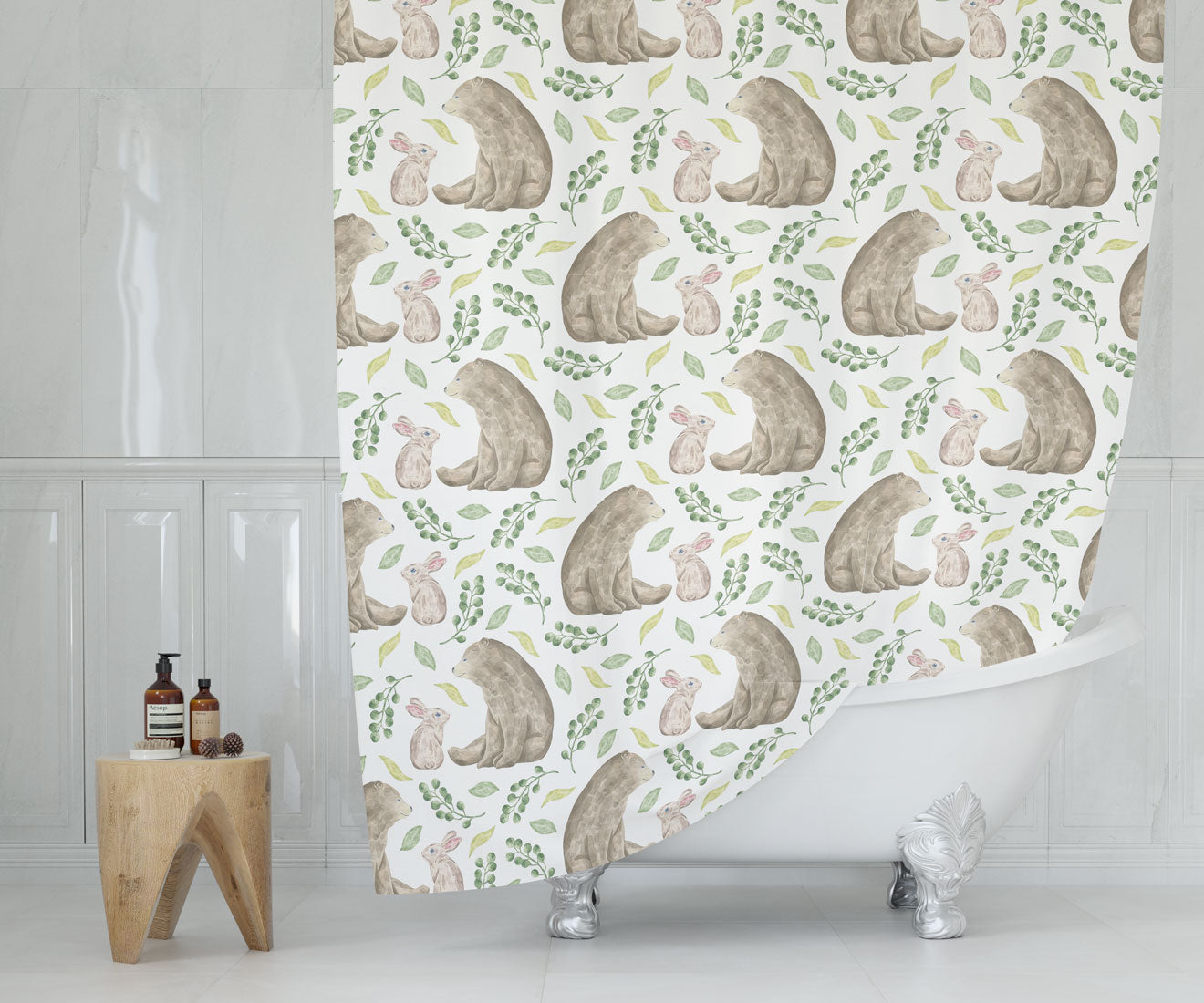 Woodland shower curtain discount