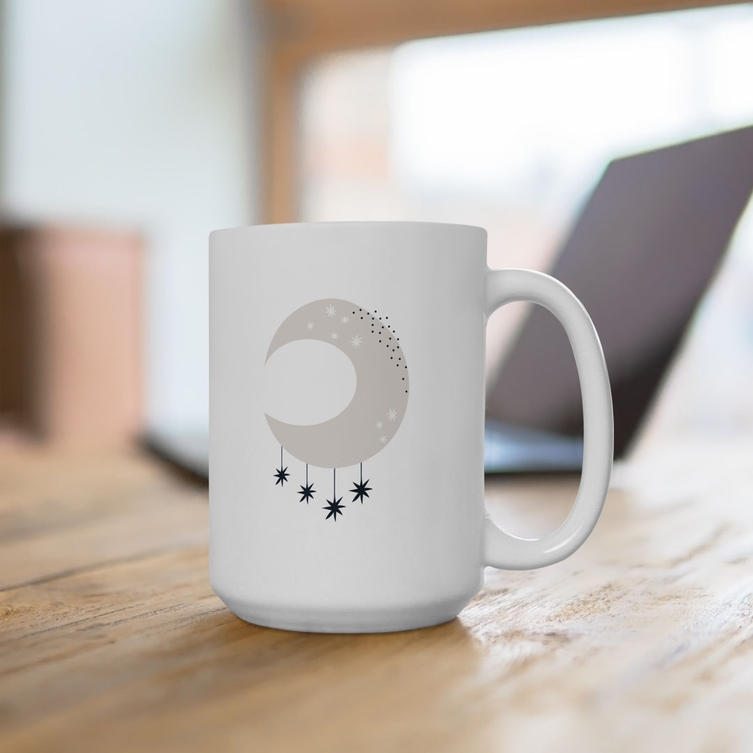 Boho Moon Coffee Cup, Ceramic Mugs and Drinkware, Made in