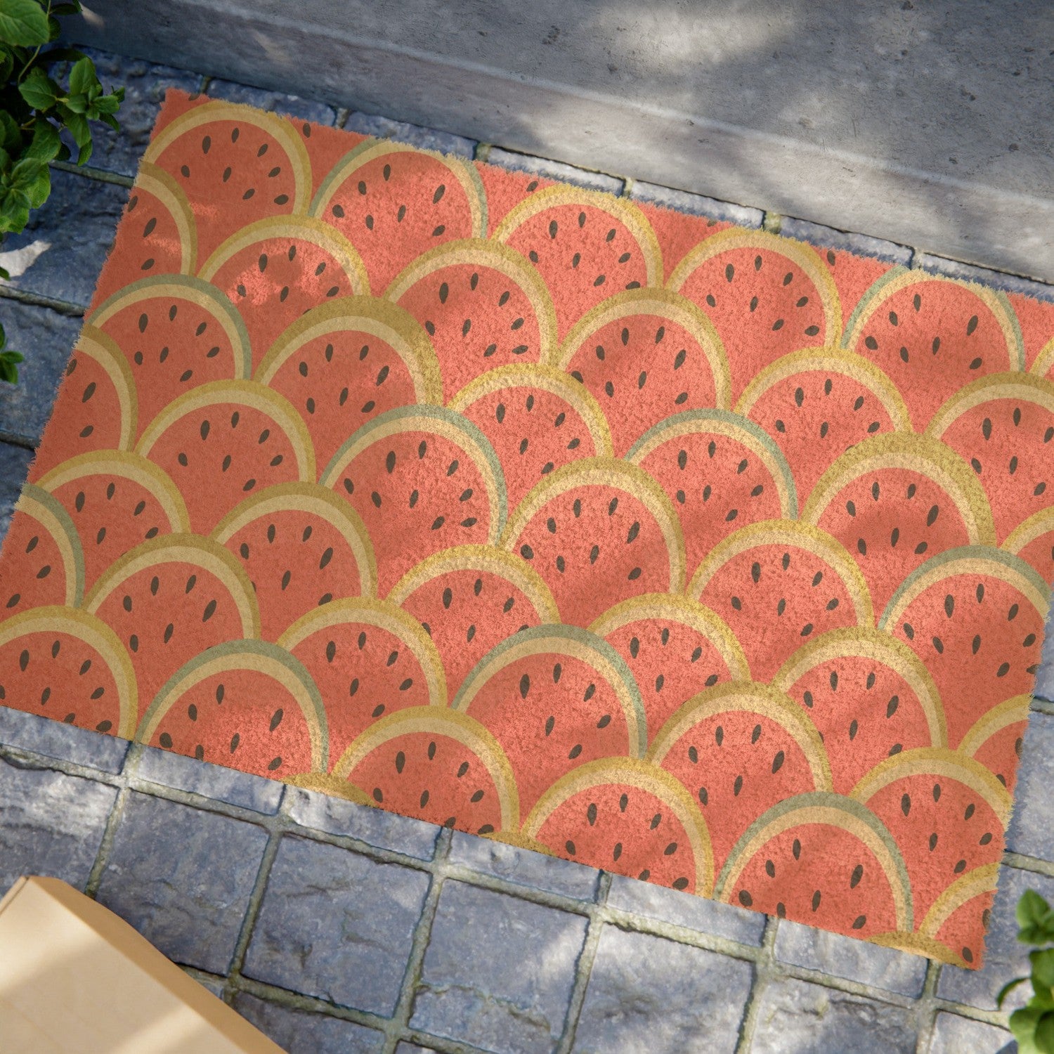 Front Door Mat Watermelon, Entry Mat, Foyer Mat, Indoor Outdoor Mat ...