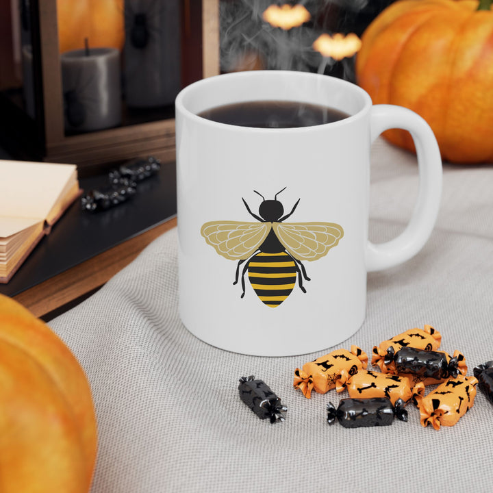 Honey Bee Coffee Mug, Coffee Cups, Ceramic Mugs and Drinkware, Made in USA 