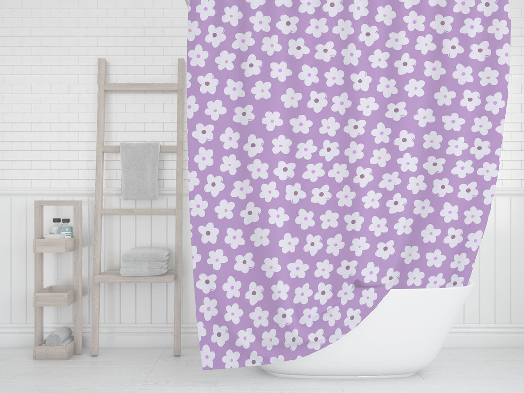 lavender flower shower curtain Shower Curtain Lavender Flowers, Bath Curtain, Bathroom Decor &  Accessories, Made in the USA