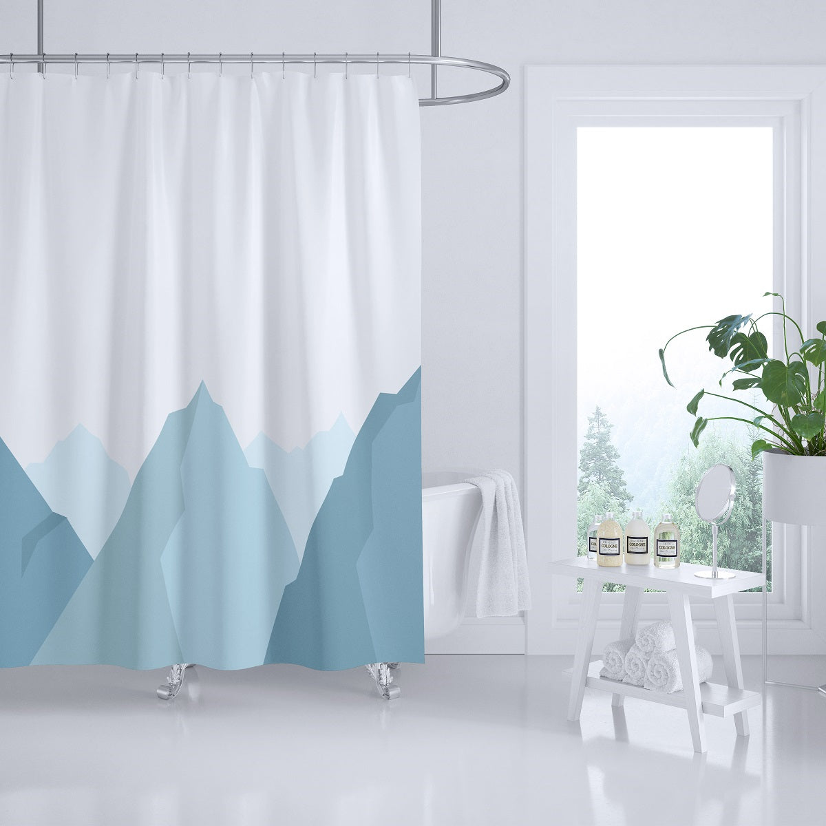 Shower Curtain mountains Modern Bathroom Decor PIPPA JUNE